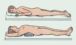 Posicións do corpo con ataques de dor na columna vertebral
